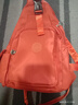 察今2024新款胸包双肩包两用包轻便小双肩女多隔层背包男防水牛津布包 橘色 实拍图