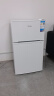 美的（Midea）88升迷你双开门小冰箱租房宿舍办公室小型家用双温可冷冻冷藏节能BCD-88CM 实拍图