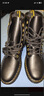 马丁（DR.MARTENS）Zavala西部靴男女款春季舒适轻量黑色工装风马丁靴父亲节礼物 黑色 36 实拍图