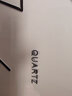挂钟客厅钟表简约北欧时尚家用时钟挂表现代创意个性石英钟新款 白底黑边 16英寸 直径40厘米（客厅更大气） 实拍图