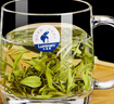 乐美雅家用泡茶玻璃杯透明观山带把茶杯耐热水杯果汁杯扎啤杯 圆形320ml送诺卡380ml 实拍图