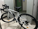 兰令（RALEIGH） 公路自行车成年人女士学生入门级弯把赛车变速通勤骑行单车 铝合金破风架+60刀- 象牙白-弯把 M码(建议身高175-185）cm 30速 实拍图