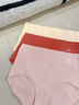 梦特娇100%纯棉档10A抗菌高腰收腹无痕内裤女收小肚子提臀3条独立礼袋装 实拍图