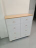 睢欣实木斗柜奶油风四五斗柜卧室床尾置物柜客厅靠墙抽屉柜落地八斗柜 120cm八斗柜 实拍图