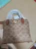 蔻驰（COACH）女士WILLOW 18号托特包通勤单肩包斜挎包夏季女包 B4/棕黄色 焦糖色（新版） 实拍图