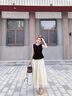 舒芳蝶（shufangdie）连衣裙女装2025夏季新款设计感无袖小衫上衣+半身裙两件套装女潮 两件套 M 实拍图