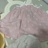 巴厘小猪（BALIPIG）宝宝裙子夏季2024新款小女孩吊带裙儿童夏装 红白格 100 cm 实拍图