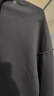 真维斯（Jeanswest）卫衣男女连帽2025春秋款日系拉链开衫外套宽松运动外套重磅连帽衫 深灰 L (推荐110斤-125斤左右) 实拍图