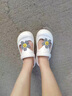 速狐（SUHU）夏季洞洞鞋女软底玛丽珍防滑护士鞋上班韩版学生外穿凉拖鞋凉鞋女 白色 37-38 适用于37-38的脚 实拍图