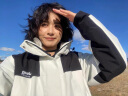 吉普冲锋衣男士春秋冬季夹克外套连帽户外三合一登山羽绒服男女情侣款 2366象牙白【单衣春秋款】 男女同款 L 【建议145-160斤】 实拍图