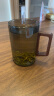 CLITON木柄玻璃水杯待客泡茶杯耐高温家用男士喝水杯子大容量500ml 实拍图
