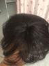 唐妮头顶遮白发假发片真发头顶补发片女一片式轻薄无痕自然短发补发块 直026 7x10 深棕色20cm 实拍图