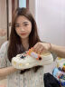 洁丽雅洞洞鞋女款2024新款夏季外穿沙滩凉鞋防滑防臭eva踩屎感包头拖鞋 白橙【新mm球6个】 38-39 【标准码】 实拍图