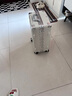 喜朗顿行李箱20寸登机箱商务拉杆箱高品质箱包男女旅行箱小号飞机密码箱 挂扣铝框款贝壳白 卡扣 20英寸 长方形【可登机】 实拍图