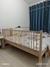 秋莹可升降榉木拼接床实木儿童床婴儿床加宽拼接大床小孩床边床拼接床 两护栏+5cm椰棕床垫(高度可调节) 可升降长200宽60高35【60护栏】 实拍图