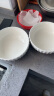 几物森林 陶瓷纯白8英寸立体浮雕家用大碗餐具泡面碗汤碗泡面碗可微波 实拍图