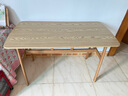 全品屋餐桌椅组合家用饭桌子小户型简约公寓快餐出租商用长方形电脑桌 原木色 120cm 【宽60CM】单桌子 实拍图