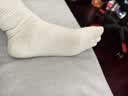 棉竹屋新疆棉袜子男春夏款五指袜男士抗菌防臭吸汗抗菌透气纯色无骨男袜 白色+白色+白色+白色 4双 均码 男款【五趾分离/纯棉防臭】 40-45码 实拍图