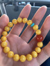欧采妮（OUCERNY）蜜蜡手串天然琥珀原石满蜜鸡油黄老蜜蜡圆珠佛珠南红多宝diy手链 实拍图