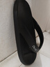 朴西2025春夏新款男士eva人字拖拖鞋薄底柔软防臭耐磨夹脚情侣款拖鞋 珍珠黑 经典黑色-永不过时 42-43 实拍图
