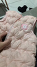贝瑞加（Babyprints）儿童马甲男女宝宝秋冬护肚背心夹棉保暖马夹家居坎肩 粉130 实拍图