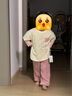 嘟嘟家宝宝套装夏季男童短袖长裤两件套女童防蚊裤夏款儿童装 粉色 110 实拍图