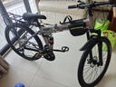 凤凰（Phoenix）可折叠山地车自行车成人男女新款式学生12到18岁变速越野软尾单车 辐条轮/折叠双避震【密封全轴承】钢架肖灰 26寸-30速【身高158-188cm】 实拍图