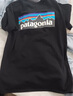 巴塔哥尼亚（Patagonia）男女情侣通勤短袖夏季P-6 Logo混纺棉休闲潮流户外透气T恤 38504 BLK黑色 L 实拍图