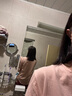 春夏季新款纯棉短袖t恤女宽松百搭显瘦遮肚减龄印花高级感上衣服 518-粉色 L 建议120-140斤 实拍图