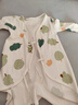 贝瑞加（Babyprints）宝宝连体衣2件装婴儿纯棉系带哈衣新生儿爬服亲肤柔软 绿66 实拍图