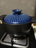 美厨（maxcook）陶瓷煲砂锅 汤锅炖锅养生煲 手工彩釉耐干烧 2.8L蓝MCTC3293 实拍图