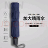 红叶（Hong Ye）红叶10骨超大雨伞男双人商务伞折叠黑胶防晒遮阳伞晴雨两用太阳伞 10骨双人大伞-藏青色 实拍图