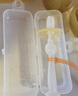 哈咔（haakaa）宝宝训练牙刷硅胶软毛0-1-2-3岁婴儿幼儿口腔清洁360度儿童乳牙刷 透明色 实拍图