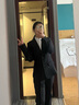 Gesaiya品牌小西装女2022年春秋冬季长袖职业装套装正式商务正装面试上班教师工作服 黑色套装（外套+裤子） S（90斤以内） 实拍图
