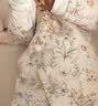哈尼天空婴儿夹棉连体衣新生儿秋冬外出连身衣宝宝薄棉衣服爬服 花园粉 80cm 实拍图