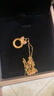 中国黄金（CHINA GOLD）蝴蝶结平安扣黄金项链女款在逃公主黄金吊坠情人节生日礼物送女友 平安扣蝴蝶结吊坠【配S925链】约0.3g 实拍图