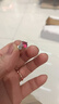 斯坦威克精致石榴石耳钉干净简约气质耳钉女个性百搭 玫瑰金色耳钉 实拍图