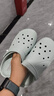 斯凯奇（Skechers）洞洞鞋女士夏季凉拖鞋泡泡鞋透气厚底增高外穿沙滩鞋踩屎感 实拍图