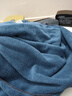 兼彩浴巾 男女通用吸水毛巾浴巾加厚加大儿童成人家用洗澡巾 灰蓝H标 浴巾70*140cm 实拍图