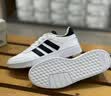 阿迪达斯（adidas）男鞋 夏季新款经典三条纹运动鞋耐磨德训鞋滑板鞋透气休闲鞋子男 6783-皮质三条纹板鞋 41 实拍图
