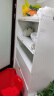 帅仕（shuaishi）厨房用具置物架落地多层餐边柜收纳碗柜家用橱柜微波炉烤箱储物柜 【组合门板】白5层120长42深 实拍图