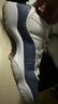 Jordan篮球鞋AJ11男子缓震JORDAN 11运动鞋FV5104-104白蓝44.5 实拍图