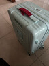 翰采大容量行李箱可上飞机前开盖登机箱小型密码箱旅行箱拉杆箱皮箱 双隔离侧开口【顺丰上门/闪送】薄荷绿 20英寸 【可登机】较小日常不推荐 实拍图