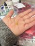 赛菲尔复购补贴黄金吊坠女足金古法金镂空花丝绣球挂坠 单吊坠 约0.9克 实拍图