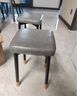 华恺之星凳子 凳子家用可叠放板凳餐凳化妆凳子换鞋凳软包方凳 HK5120灰色 实拍图