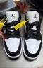 Jordan休闲鞋男女熊猫AJ 1乔丹JORDAN 1低帮运动鞋DC0774-101黑白42.5 实拍图