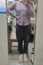 朵梵蓮（Duofanlian）晨跑步运动套装春秋季户外健身房瑜伽服女套装速干衣宽松健身服女 9紫色外套+紫色短/袖+K12紫 XL 120-130斤 实拍图