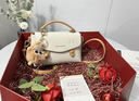 纪诗哲包包女包2026新款女士轻奢斜挎手提包送老婆女友生日礼物 米白橙【配小煤球公仔挂饰】 品牌礼盒装 实拍图