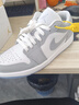 耐克NIKE篮球鞋男女同款小迪奥AJ1 JORDAN 1运动鞋DC0774-105白灰38 实拍图
