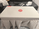 雪中情电暖桌电热取暖桌烤火桌电炉取暖桌电烤炉取暖桌子电暖取暖桌升降茶几家用节能多功能取暖器 温庭筠白1.38米【侧桌套+滑轮+上下发热】电磁炉 实拍图